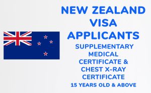Chest X-Ray Certificate ONLY ≥ 11 years | New Zealand Visa Applicant