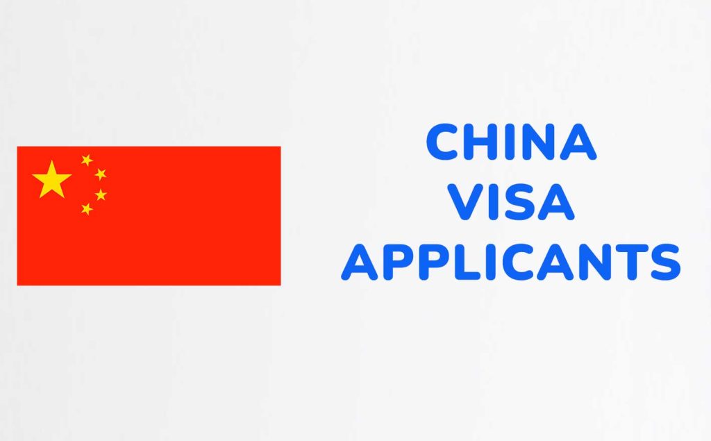 China Visa Applicants