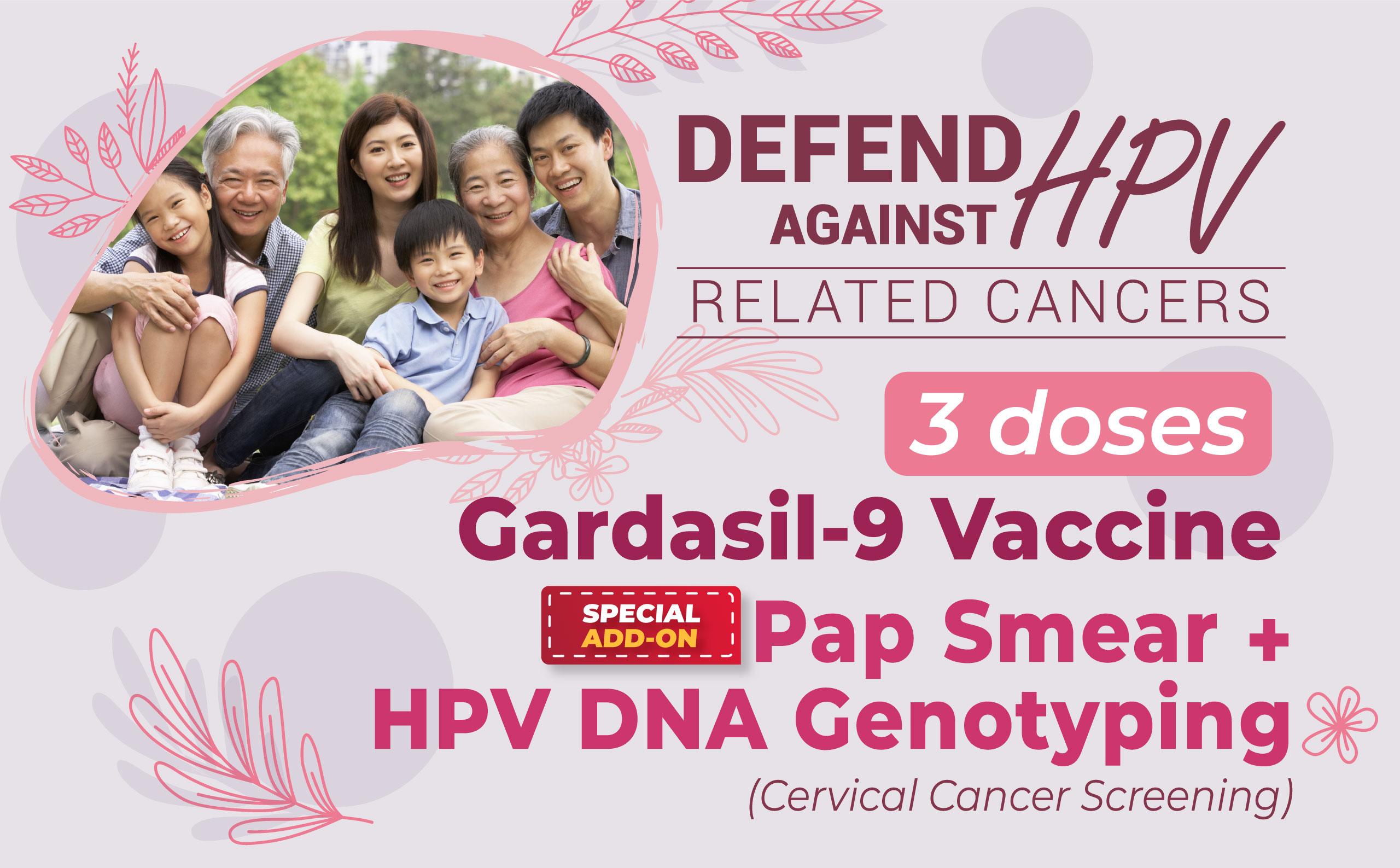 hpv vaccine package banner in malaysia