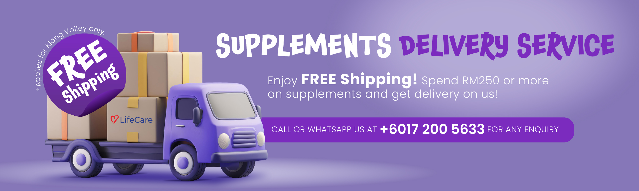 free delivery service for health supplements